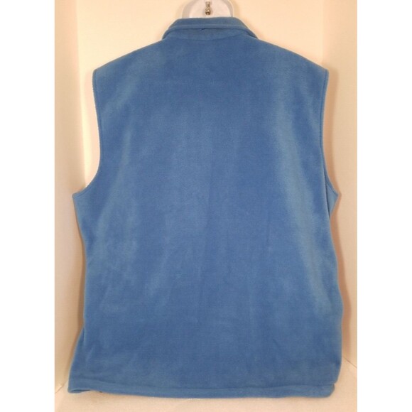 Woolrich Men's Sleeveless Blue Fleece Vest 2XLT - Pre-Owned Two Pockets       T8 - Picture 3 of 6